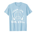 Funny Rock N Roll Gift Peace Love And T-Shirt - Novelty Apparel for Adults - T-Shirt, Sweatshirt, Hoodie