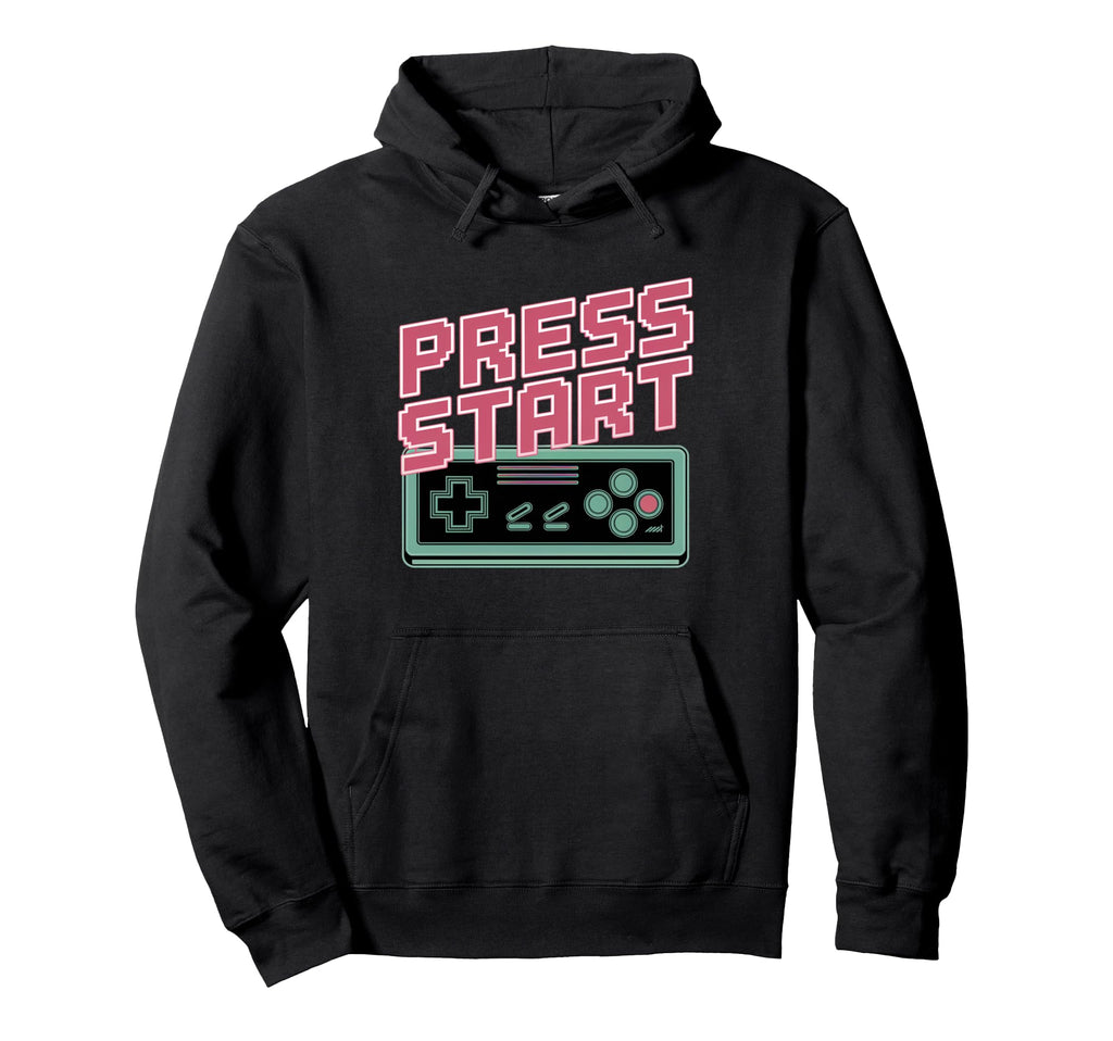 Press Start Gaming Controller Gaming Hoodie - Graphic Print Unisex - T-Shirt, Sweatshirt, Hoodie