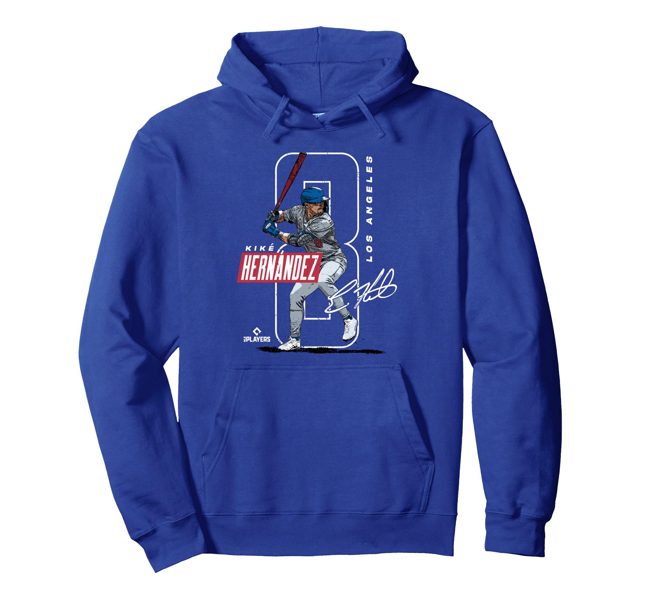 Kike Hernandez Los Angeles D Baseball Hoodie - Custom Art Print Unisex - T-Shirt, Sweatshirt, Hoodie