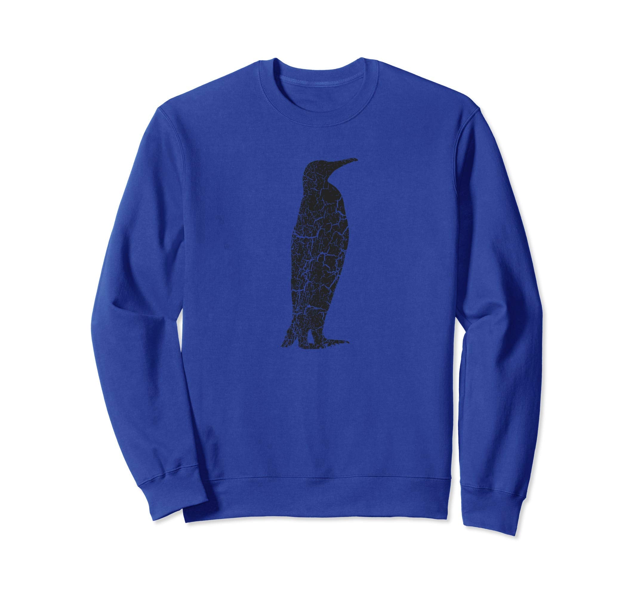 King Penguin Distressed King Sweatshirt - Custom Art Print for Adults - T-Shirt, Sweatshirt, Hoodie