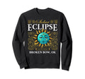 Total Solar Eclipse Broken Bow Sweatshirt - Fun Novelty Design Men Women - T-Shirt, Sweatshirt, Hoodie