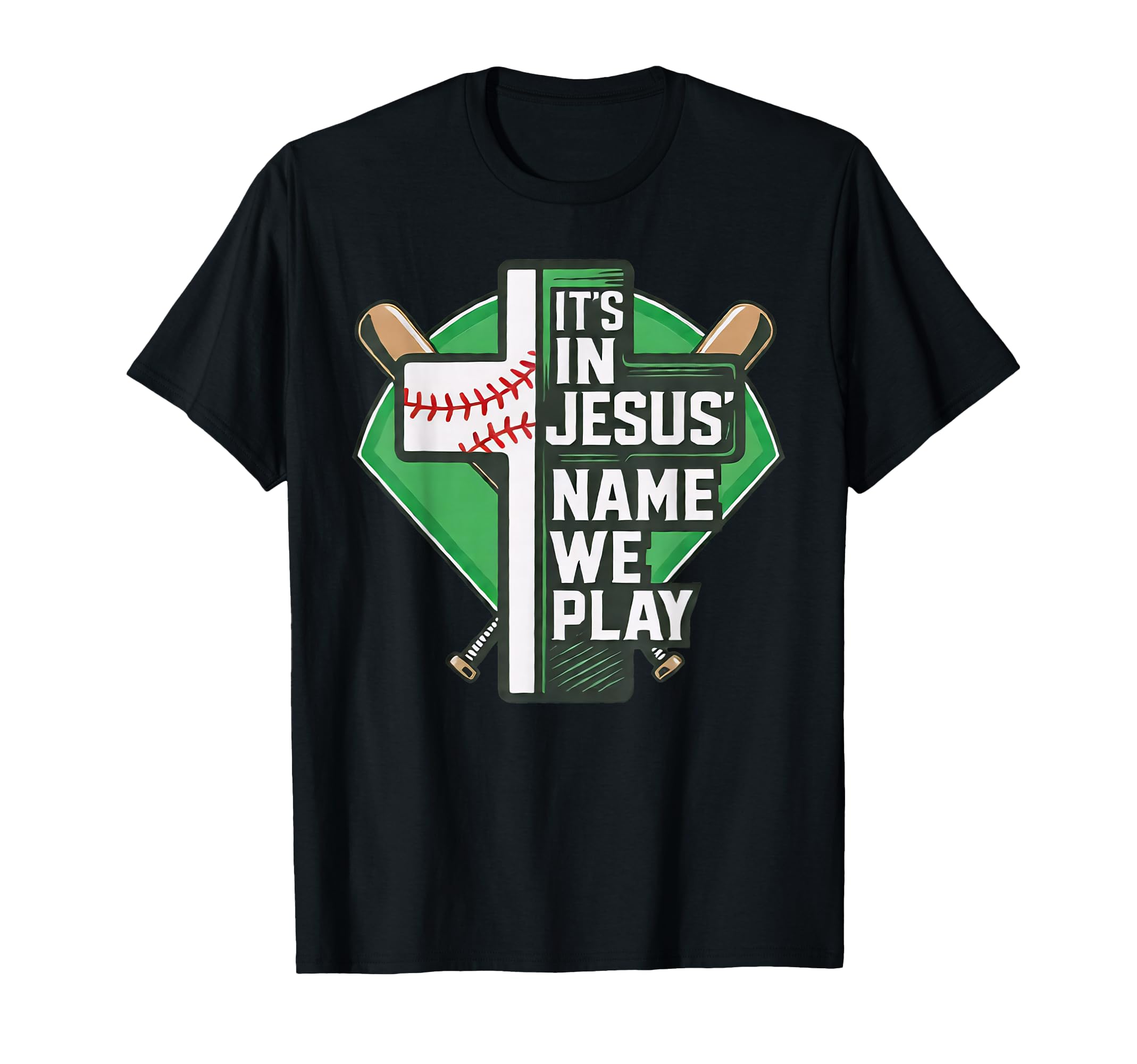 Its Jesus Name We Play Baseball T-Shirt - Unique Graphic Men Women - T-Shirt, Sweatshirt, Hoodie