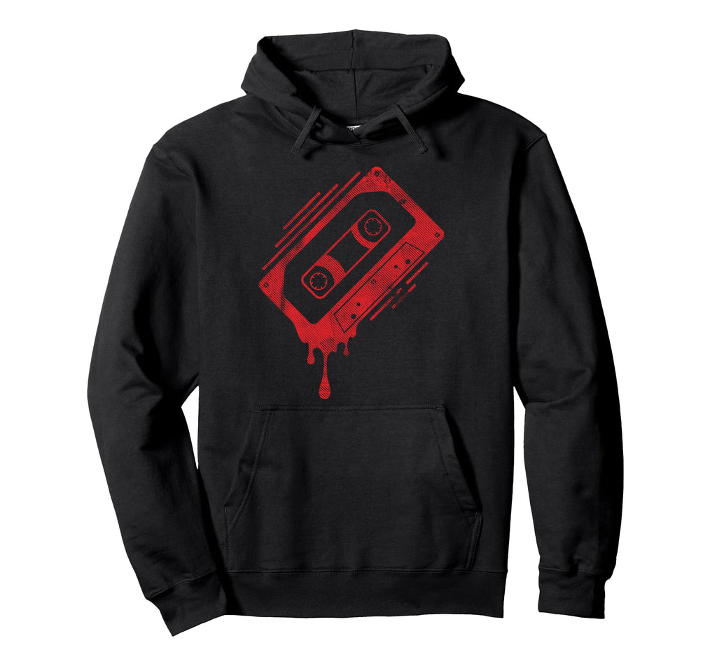 Dripping Cassette Tape Hoodie - Graphic Print Unisex - T-Shirt, Sweatshirt, Hoodie