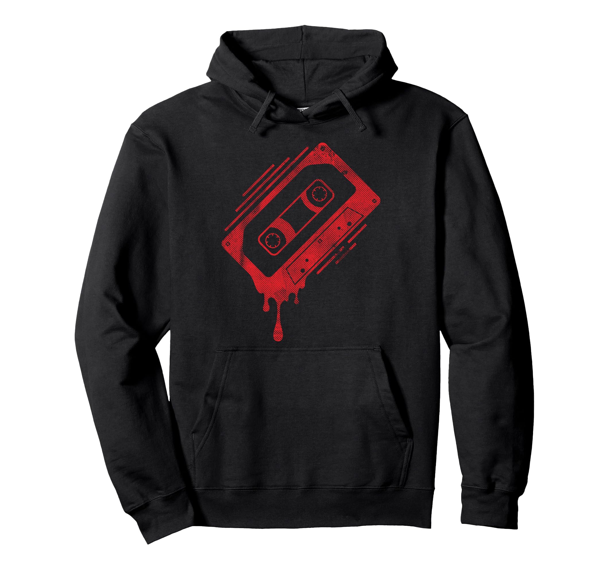 Dripping Cassette Tape Hoodie - Graphic Print Unisex - T-Shirt, Sweatshirt, Hoodie