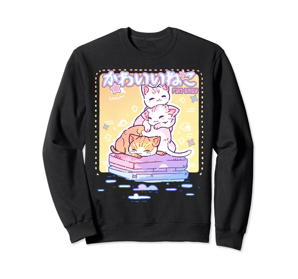 Cats Y2K Anime 90S Kawaii Aesthetic Sweatshirt - Streetwear Style Unisex - T-Shirt, Sweatshirt, Hoodie