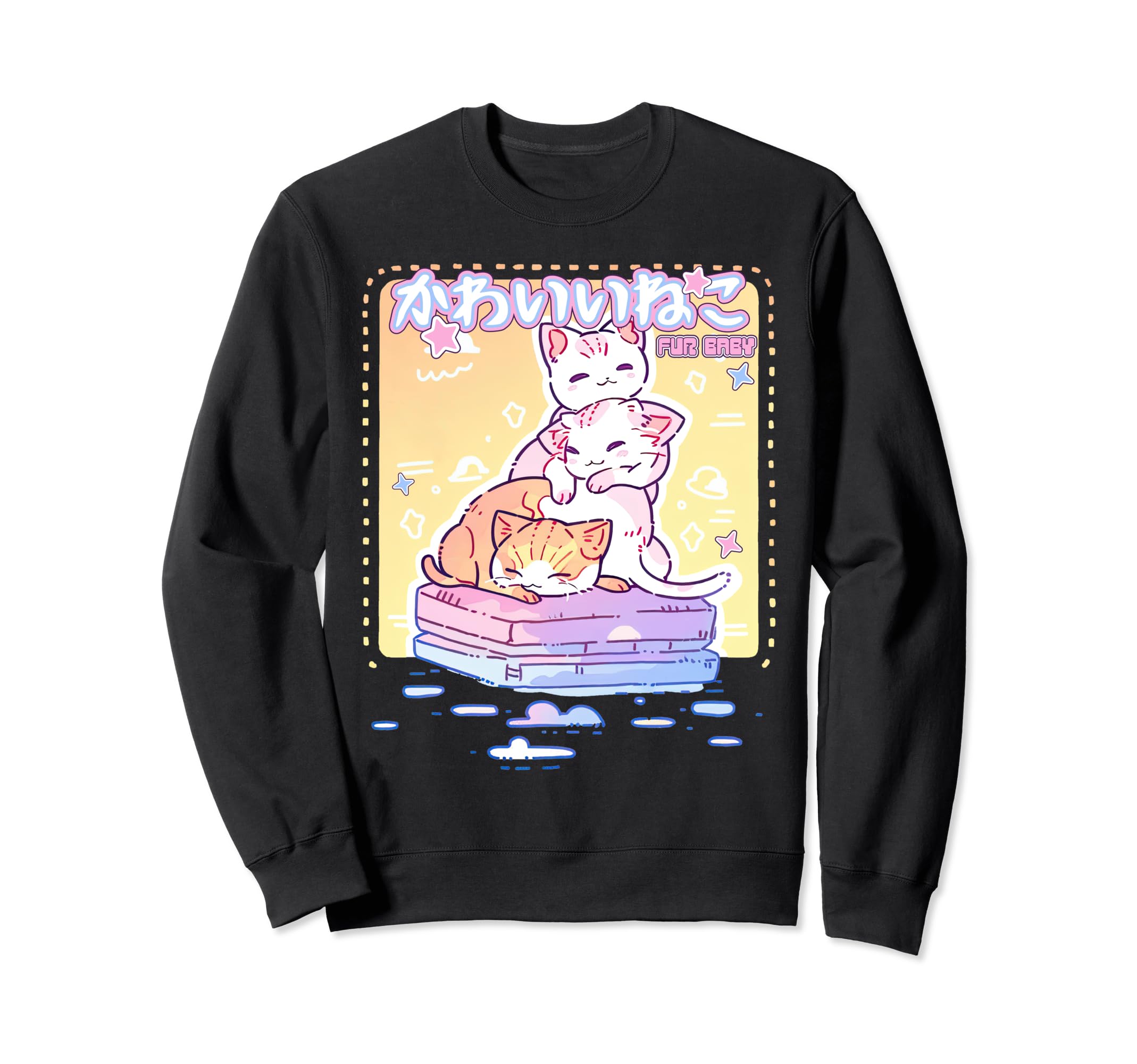 Cats Y2K Anime 90S Kawaii Aesthetic Sweatshirt - Streetwear Style Unisex - T-Shirt, Sweatshirt, Hoodie