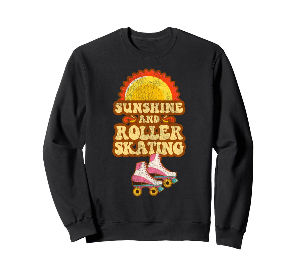 Roller Skating Skate 1970S Sweatshirt - Unique Graphic for Adults - T-Shirt, Sweatshirt, Hoodie