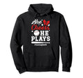 She Cheers He Plays Mom Both Hoodie - Casual Everyday Wear for Adults - T-Shirt, Sweatshirt, Hoodie