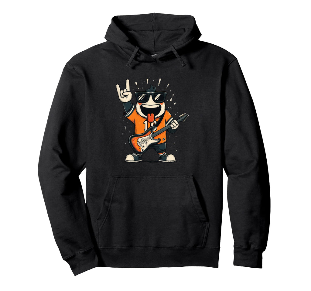 Funny Cartoon Character Rock Music Hoodie - Trendy Graphic for Adults - T-Shirt, Sweatshirt, Hoodie