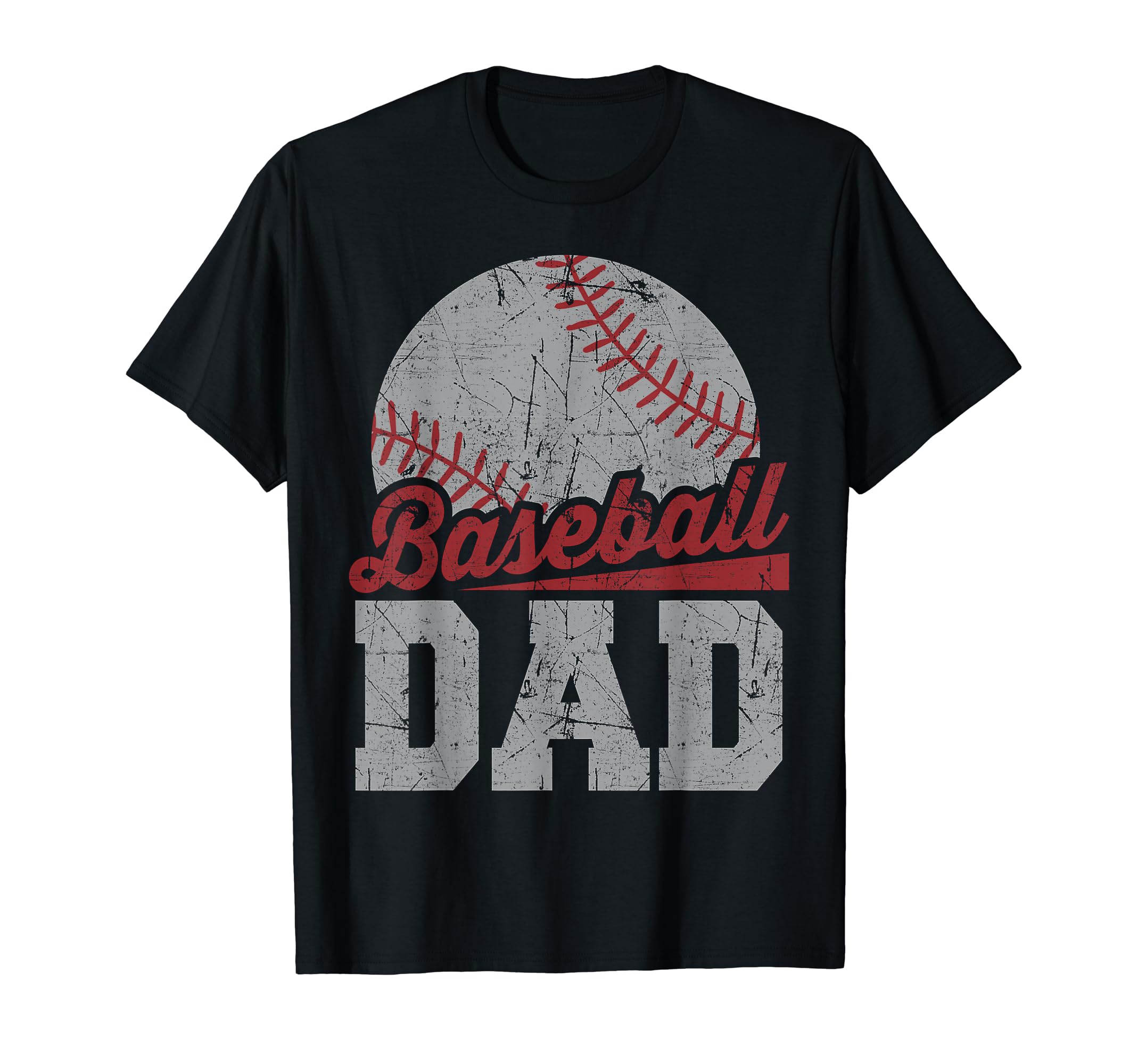 Baseball Dad Happy Fathers Day Baseball T-Shirt - Novelty Apparel Unisex - T-Shirt, Sweatshirt, Hoodie