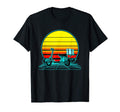 Sunset Italian Moped T-Shirt - Custom Art Print Men Women - T-Shirt, Sweatshirt, Hoodie