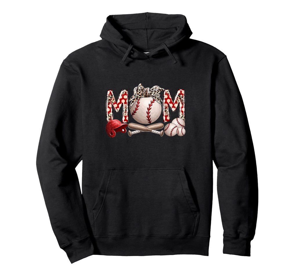 Baseball Mom Hoodie - Minimalist Print for Adults - T-Shirt, Sweatshirt, Hoodie