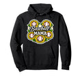 Baseball Mama Sunflower Baseball Hoodie - Casual Everyday Wear Men Women - T-Shirt, Sweatshirt, Hoodie