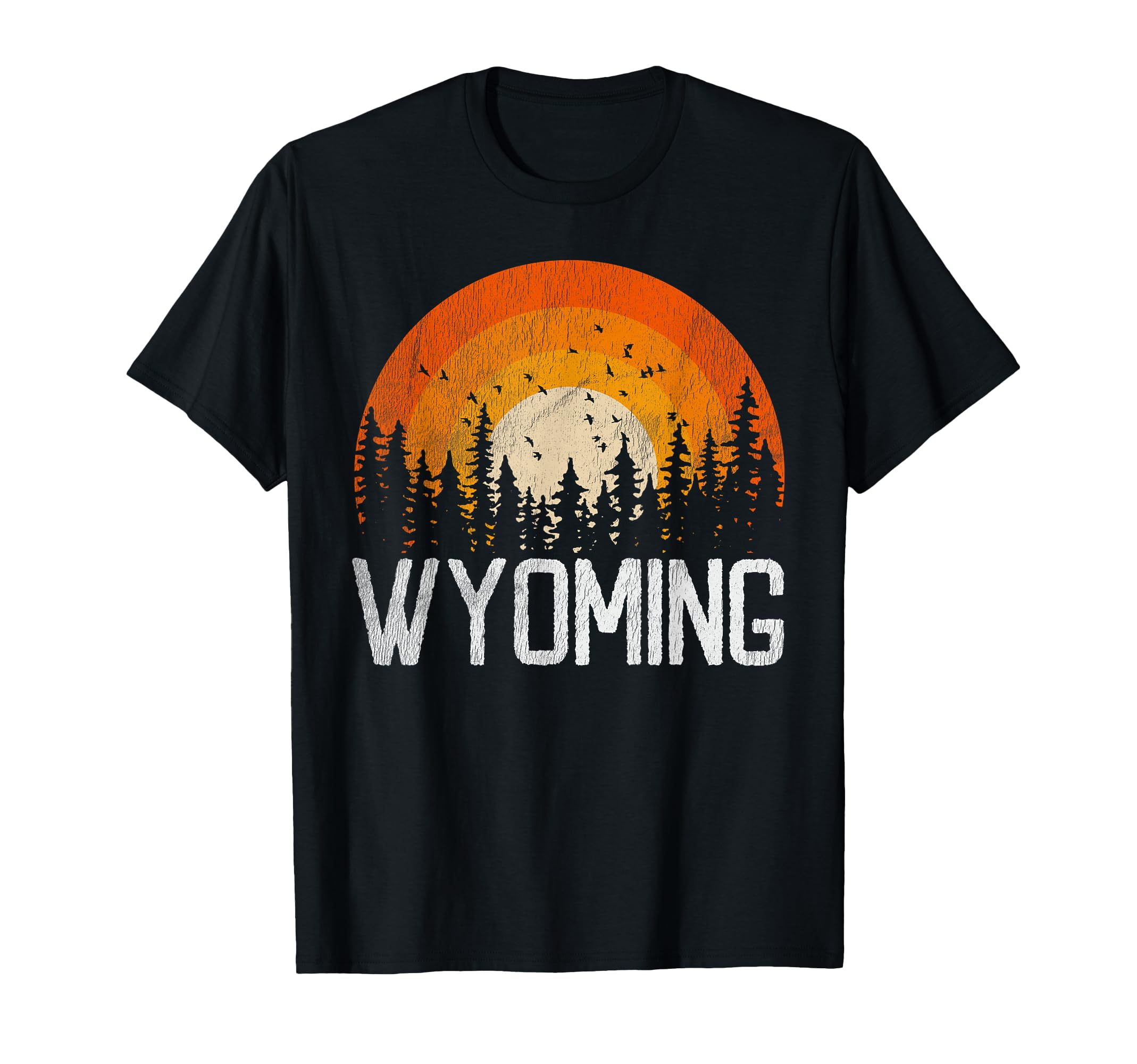 Wyoming 70S 80S T-Shirt - Fun Novelty Design for Adults - T-Shirt, Sweatshirt, Hoodie