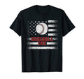 Mens Baseball Dad Usa American Flag T-Shirt - Fun Novelty Design Unisex - T-Shirt, Sweatshirt, Hoodie