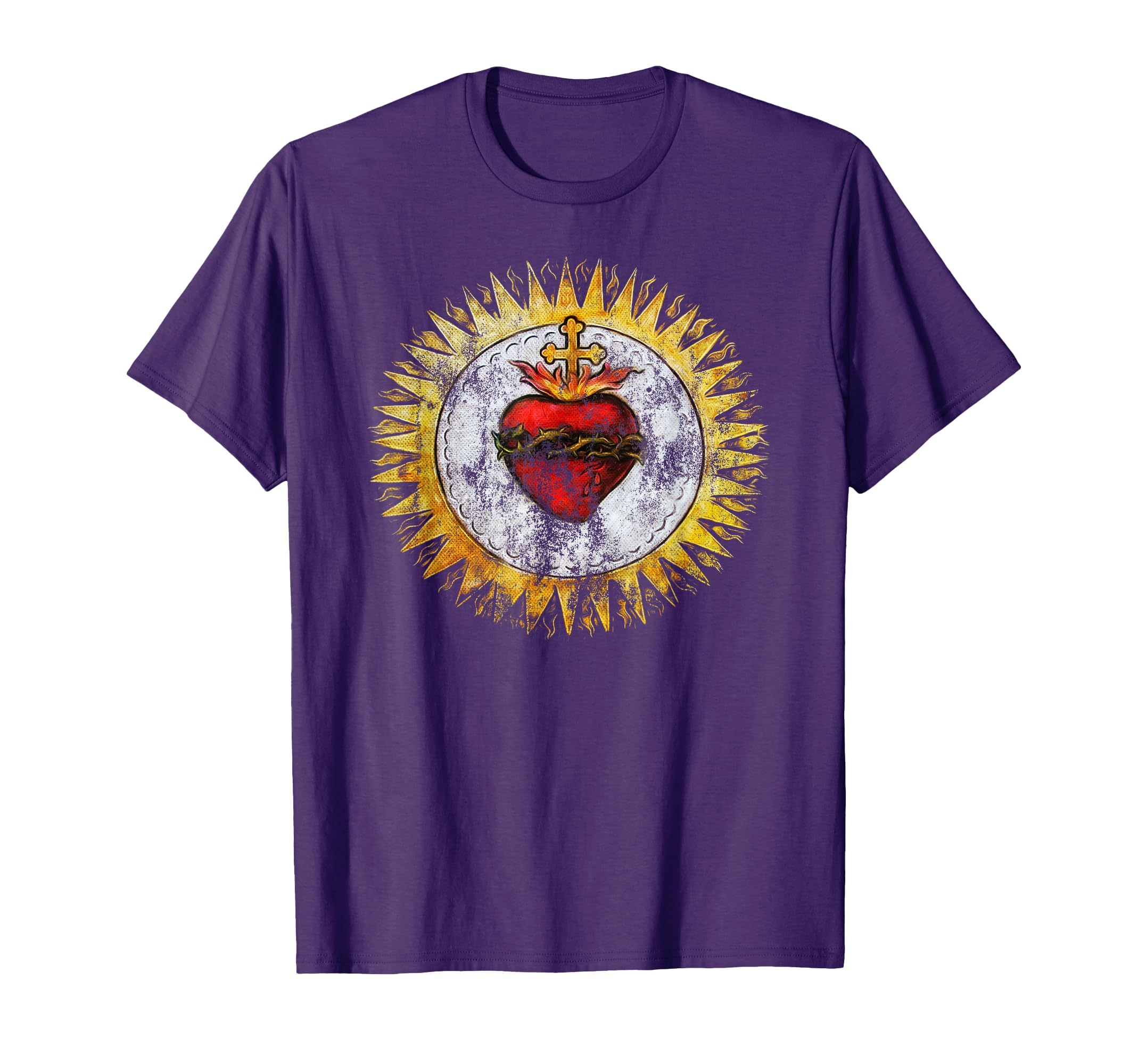 Sacred Heart Jesus Christ Christian T-Shirt - Novelty Apparel Unisex - T-Shirt, Sweatshirt, Hoodie