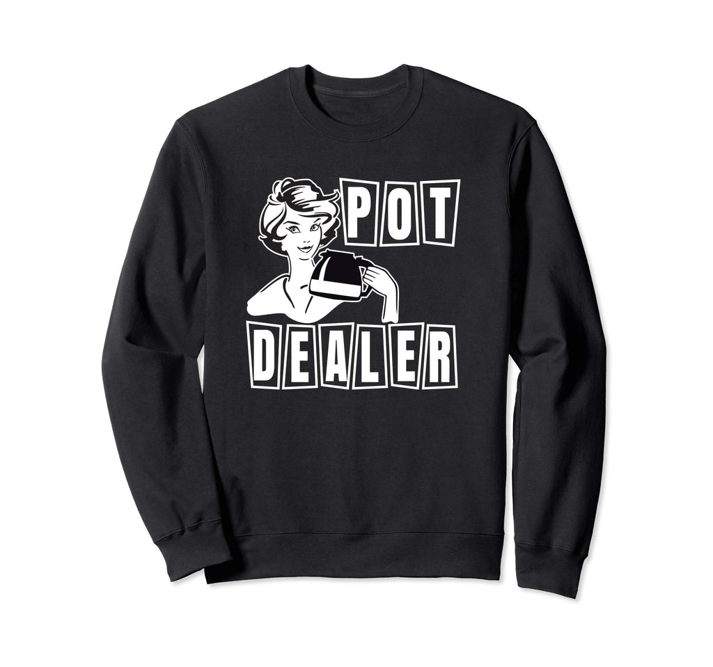 Funny Diner Waitress Server Coffee Pot Sweatshirt - Trendy Graphic Unisex - T-Shirt, Sweatshirt, Hoodie