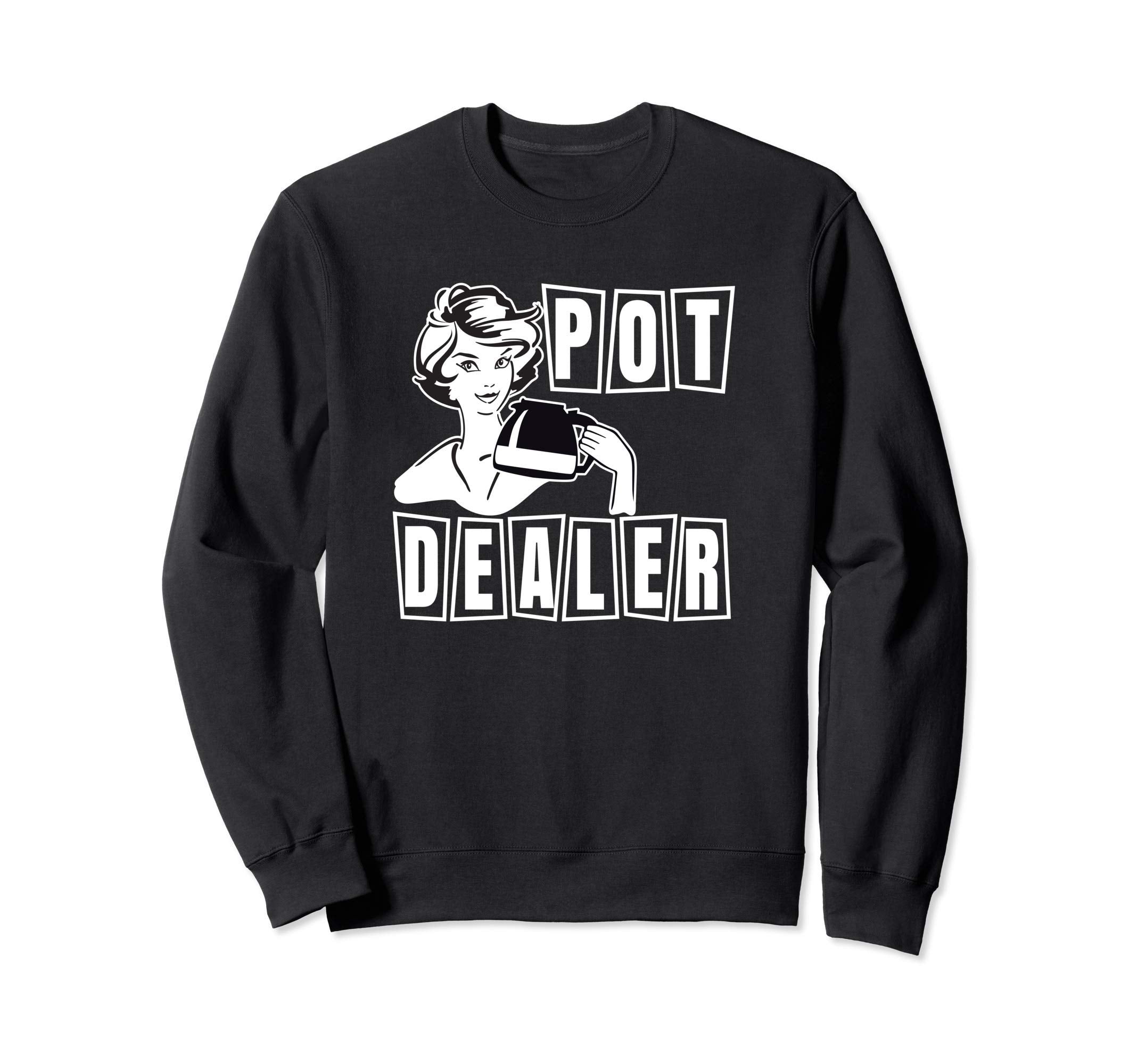 Funny Diner Waitress Server Coffee Pot Sweatshirt - Trendy Graphic Unisex - T-Shirt, Sweatshirt, Hoodie