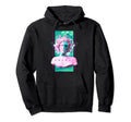 Vaporwave Medusa Statue Xray Skull Hoodie - Fun Novelty Design Unisex - T-Shirt, Sweatshirt, Hoodie