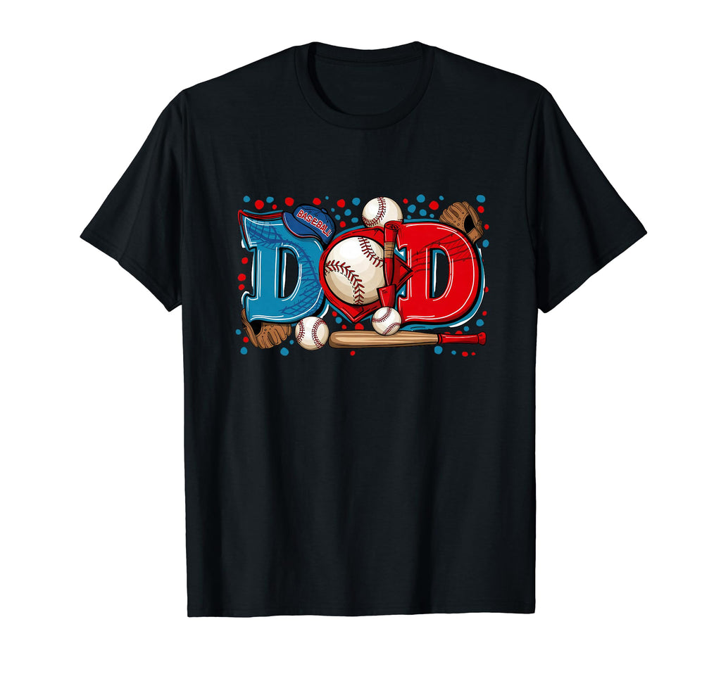 Baseball Dad Fathers Day Team Player Son T-Shirt - Graphic Print Men Women - T-Shirt, Sweatshirt, Hoodie