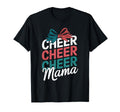 Cheer Mom Mother Bow Cheerleader Game T-Shirt - Minimalist Print Men Women - T-Shirt, Sweatshirt, Hoodie
