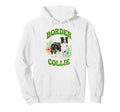 Border Collie Groovy Floral Watercolor Hoodie - Trendy Graphic for Adults - T-Shirt, Sweatshirt, Hoodie