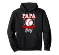 Papa Birthday Baseball Theme Bday Hoodie - Fun Novelty Design for Adults - T-Shirt, Sweatshirt, Hoodie