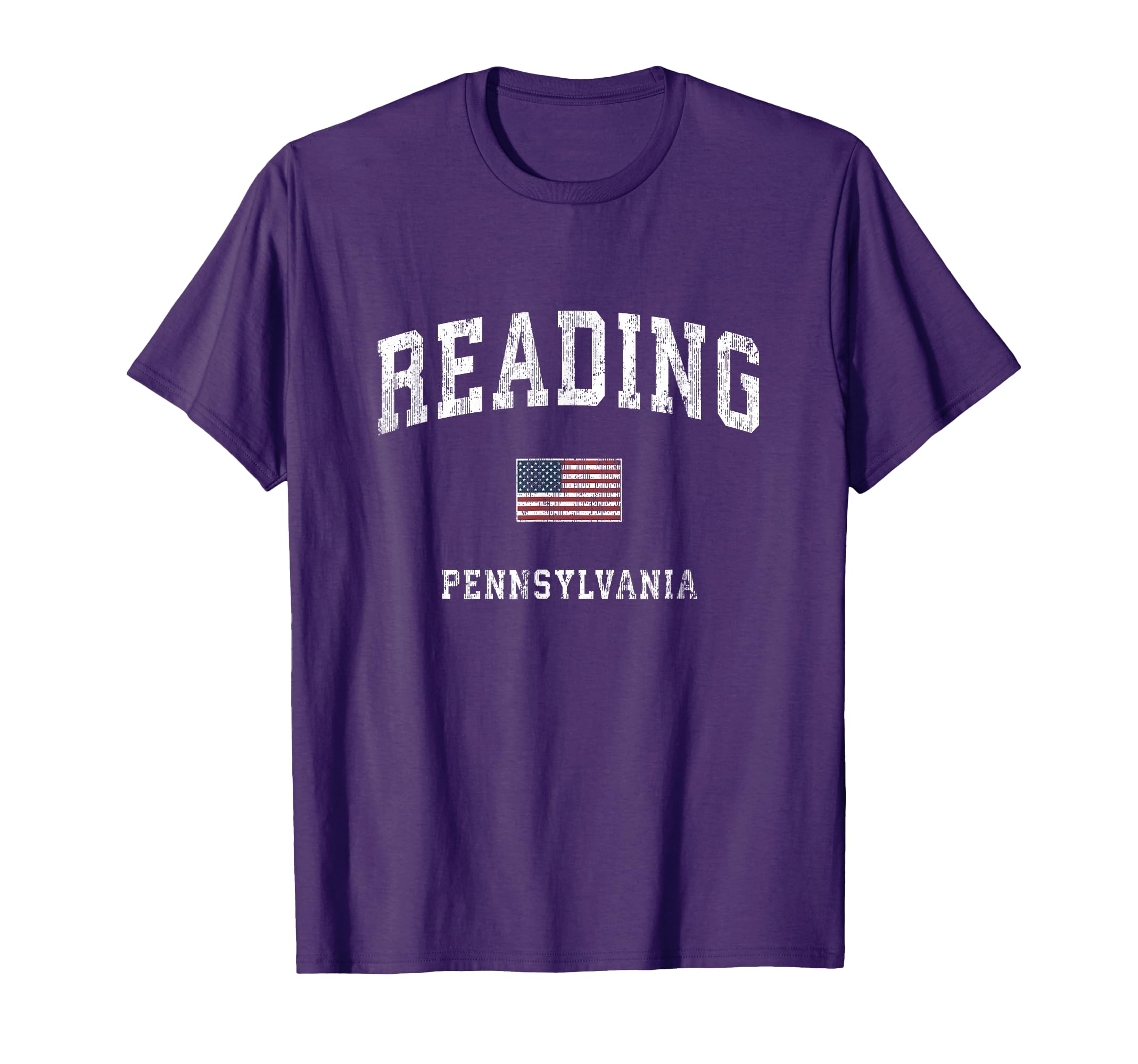 Reading Pennsylvania Pa American Flag T-Shirt - Fun Novelty Design Unisex - T-Shirt, Sweatshirt, Hoodie