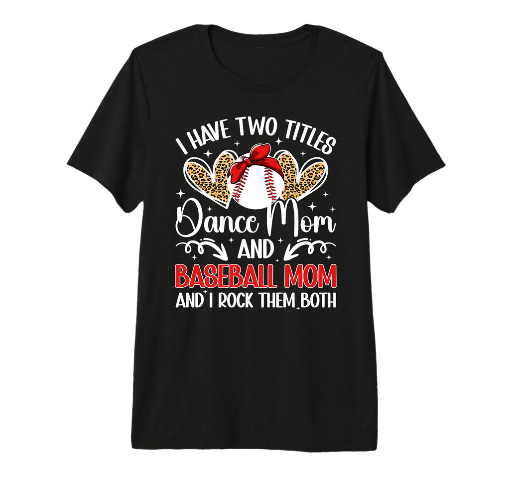 Dance And Baseball Mom Baseball T-Shirt - Minimalist Print Men Women - T-Shirt, Sweatshirt, Hoodie