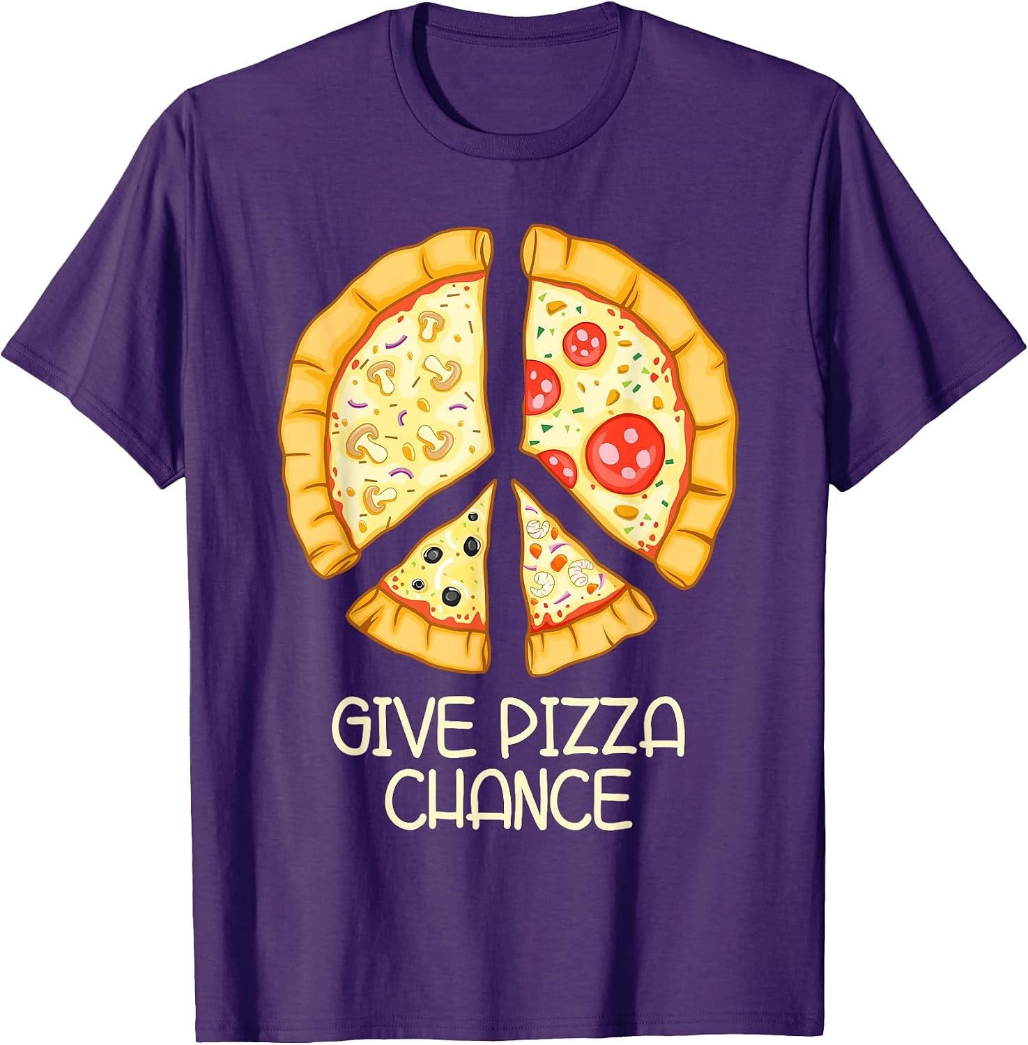Peace of Pizza Gifts - Adult & Kids T-Shirts, Sweatshirts & Hoodies apparel design preview 1