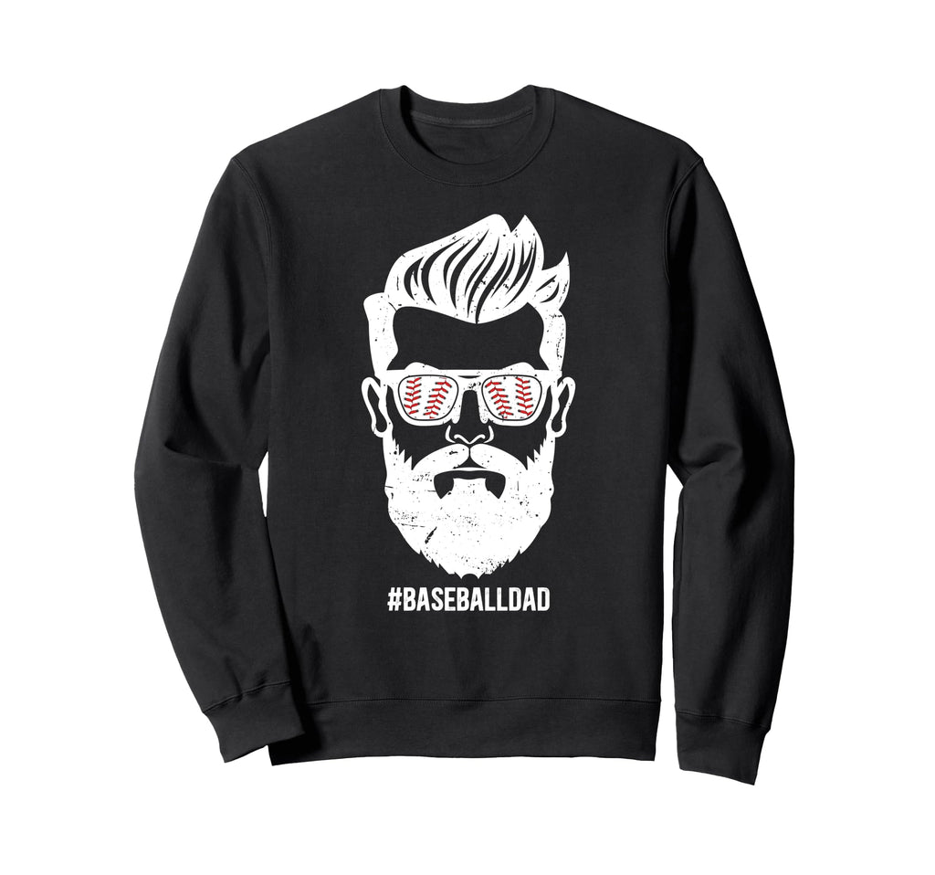Baseball Dad Beard Dad Baseball Sweatshirt - Aesthetic Graphic for Adults - T-Shirt, Sweatshirt, Hoodie
