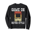 80S Arcade Nostalgia Pixel Art Sweatshirt - Custom Art Print for Adults - T-Shirt, Sweatshirt, Hoodie