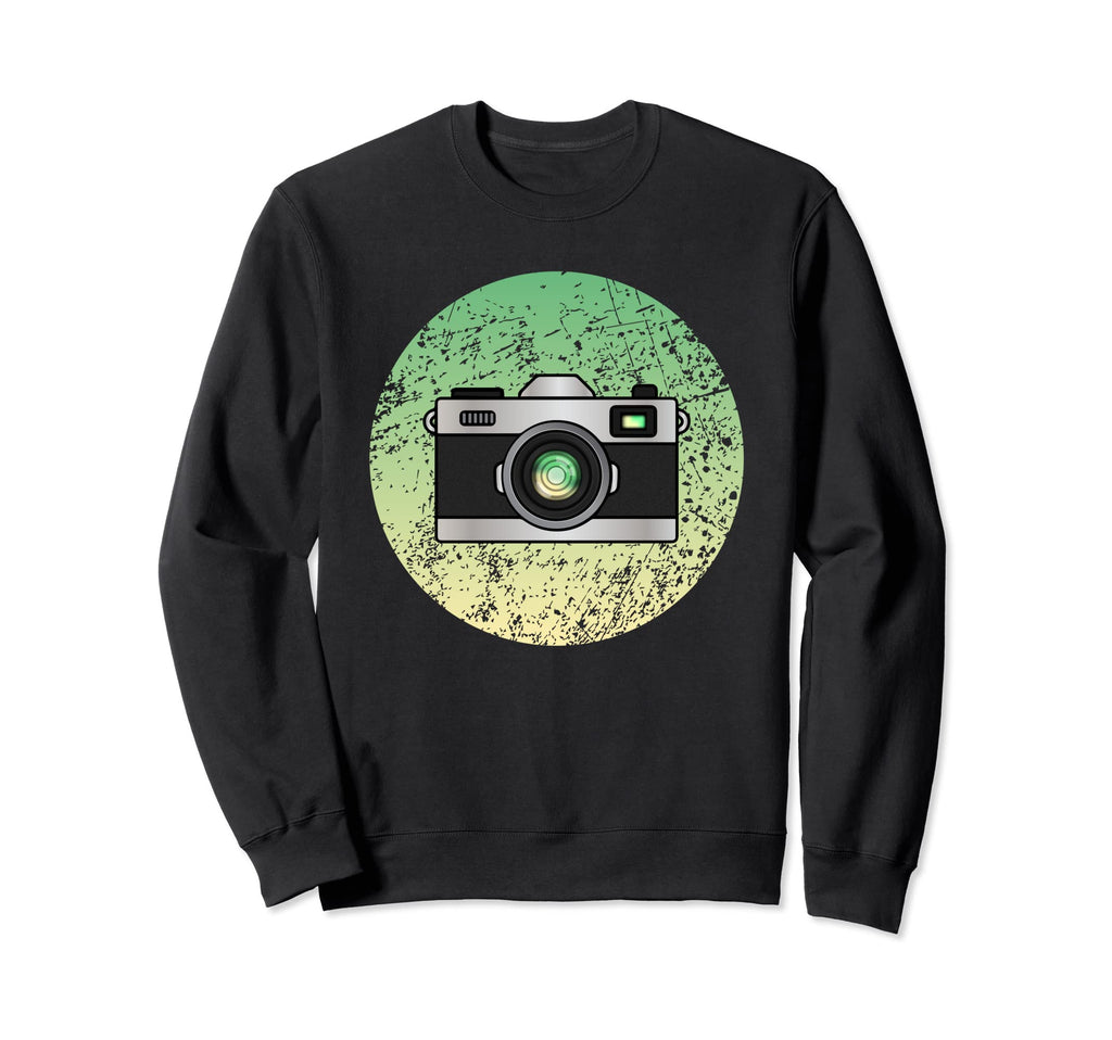 Photography Camera Distress Sweatshirt - Novelty Apparel for Adults - T-Shirt, Sweatshirt, Hoodie