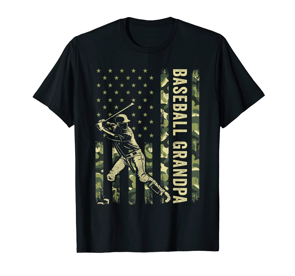 Hitter Baseball Camo Usa Flag Baseball T-Shirt - Graphic Print for Adults - T-Shirt, Sweatshirt, Hoodie