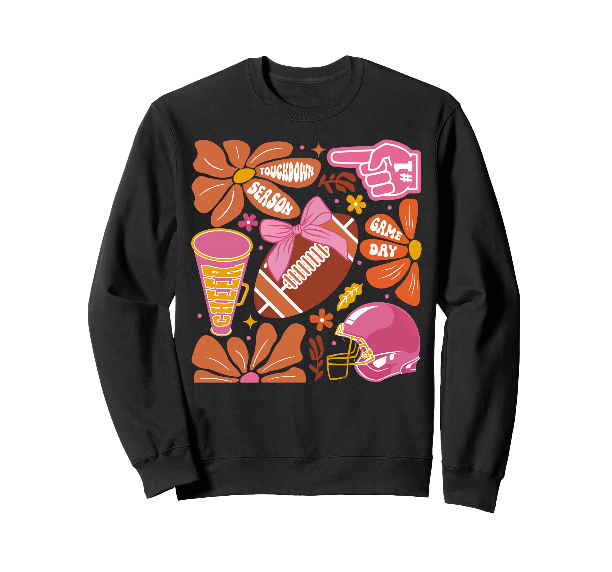 Touchdown Season Football Game Day Sweatshirt - Graphic Print for Adults - T-Shirt, Sweatshirt, Hoodie