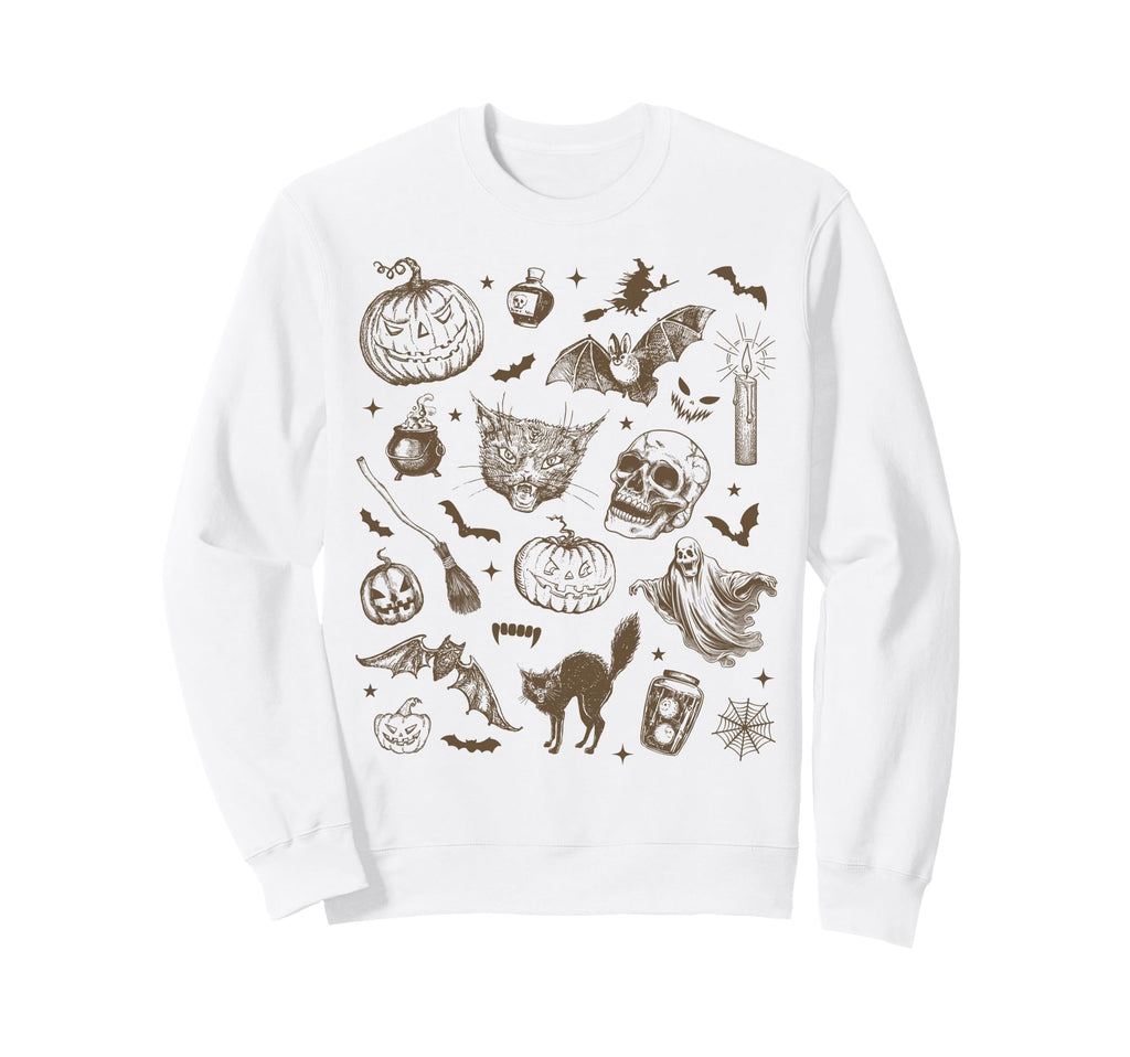 Halloween 90S Witchy Aesthetic Sweatshirt - Graphic Print Men Women - T-Shirt, Sweatshirt, Hoodie