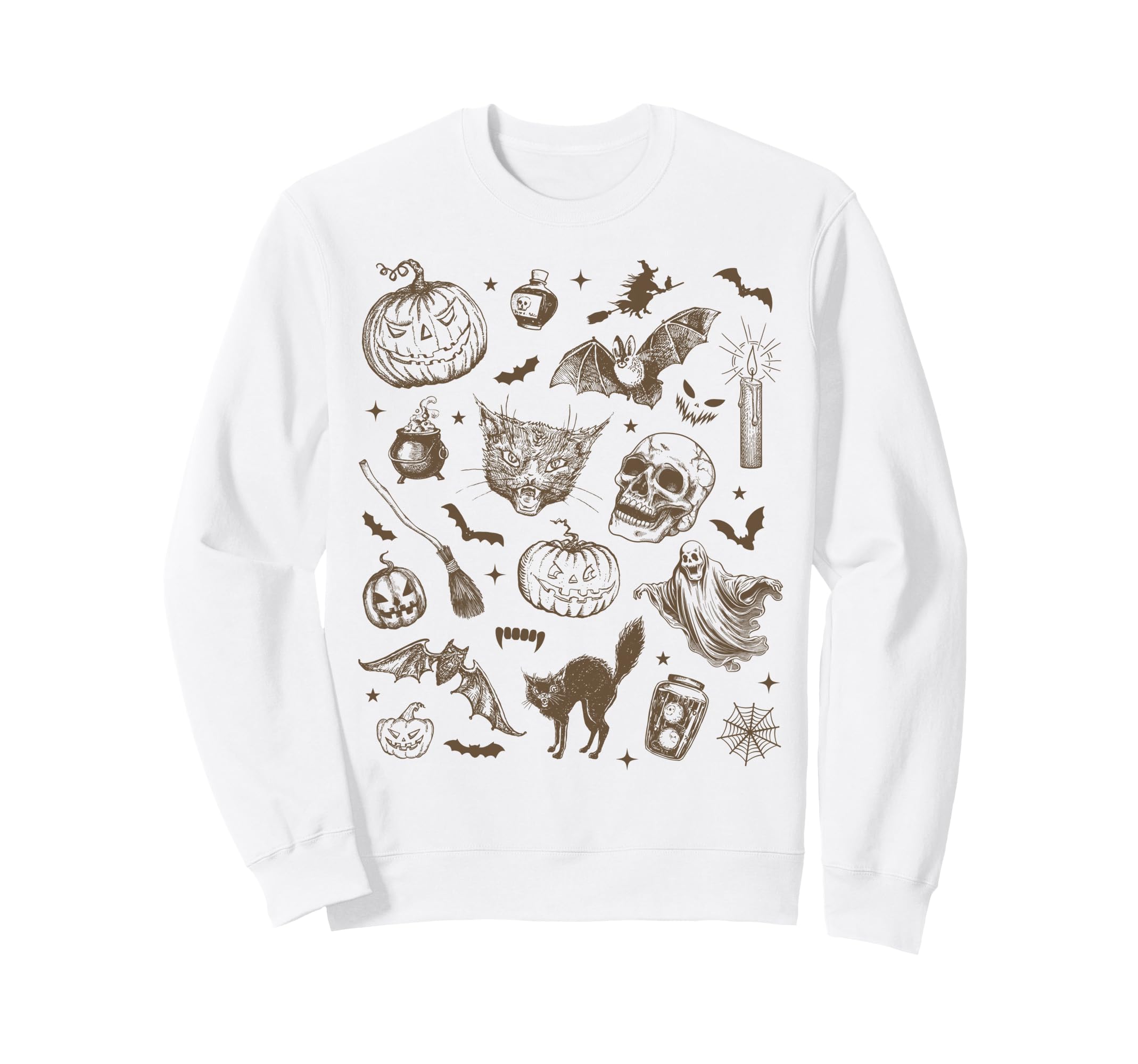 Halloween 90S Witchy Aesthetic Sweatshirt - Graphic Print Men Women - T-Shirt, Sweatshirt, Hoodie