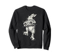 Funny Bunny Roller Skate Boombox Sweatshirt - Minimalist Print Men Women - T-Shirt, Sweatshirt, Hoodie