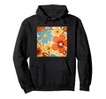 70S Wallpaper Flowers Floral Pattern Hoodie - Fun Novelty Design Men Women - T-Shirt, Sweatshirt, Hoodie