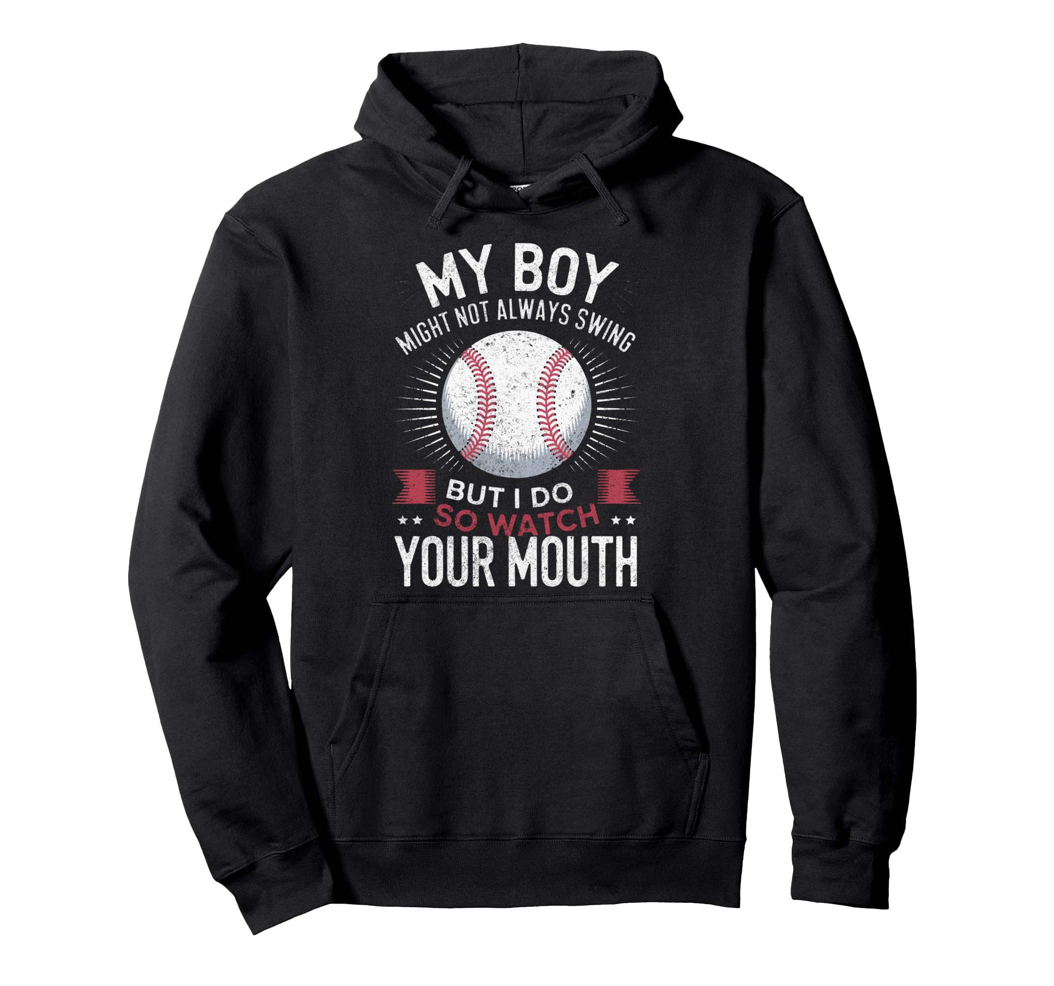 My Might Not Always Swing Baseball Mom Hoodie - Trendy Graphic Men Women - T-Shirt, Sweatshirt, Hoodie