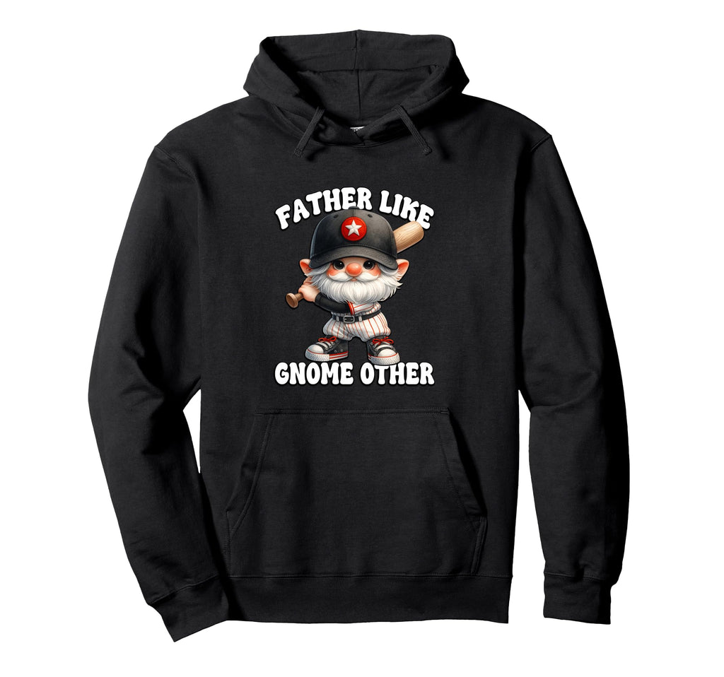 Baseball Dad Gnome Baseball Grandpa Hoodie - Trendy Graphic for Adults - T-Shirt, Sweatshirt, Hoodie