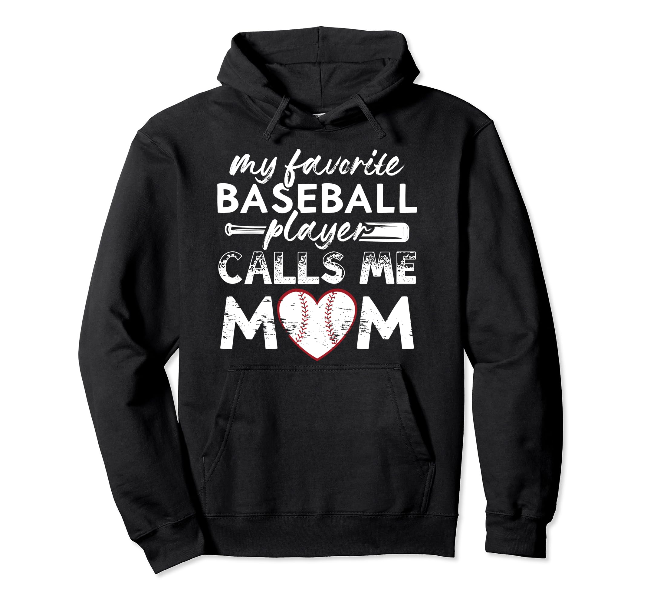My Favorite Baseball Player Calls Me Mom Hoodie - Aesthetic Graphic Unisex - T-Shirt, Sweatshirt, Hoodie