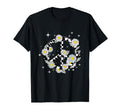 Checkered Daisy Flower Peace Sign Hippie T-Shirt - Novelty Apparel Unisex - T-Shirt, Sweatshirt, Hoodie