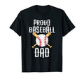 Mens Proud Baseball Dad Mens Son Game T-Shirt - Minimalist Print Men Women - T-Shirt, Sweatshirt, Hoodie