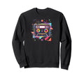 Geometric Cassette Tape 90S R B Sweatshirt - Graphic Print Unisex - T-Shirt, Sweatshirt, Hoodie