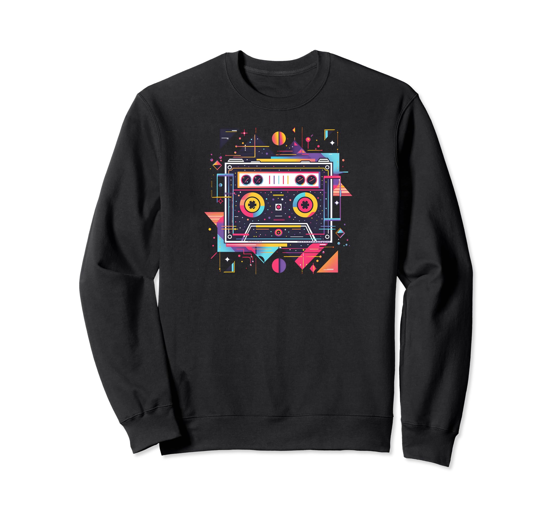 Geometric Cassette Tape 90S R B Sweatshirt - Graphic Print Unisex - T-Shirt, Sweatshirt, Hoodie