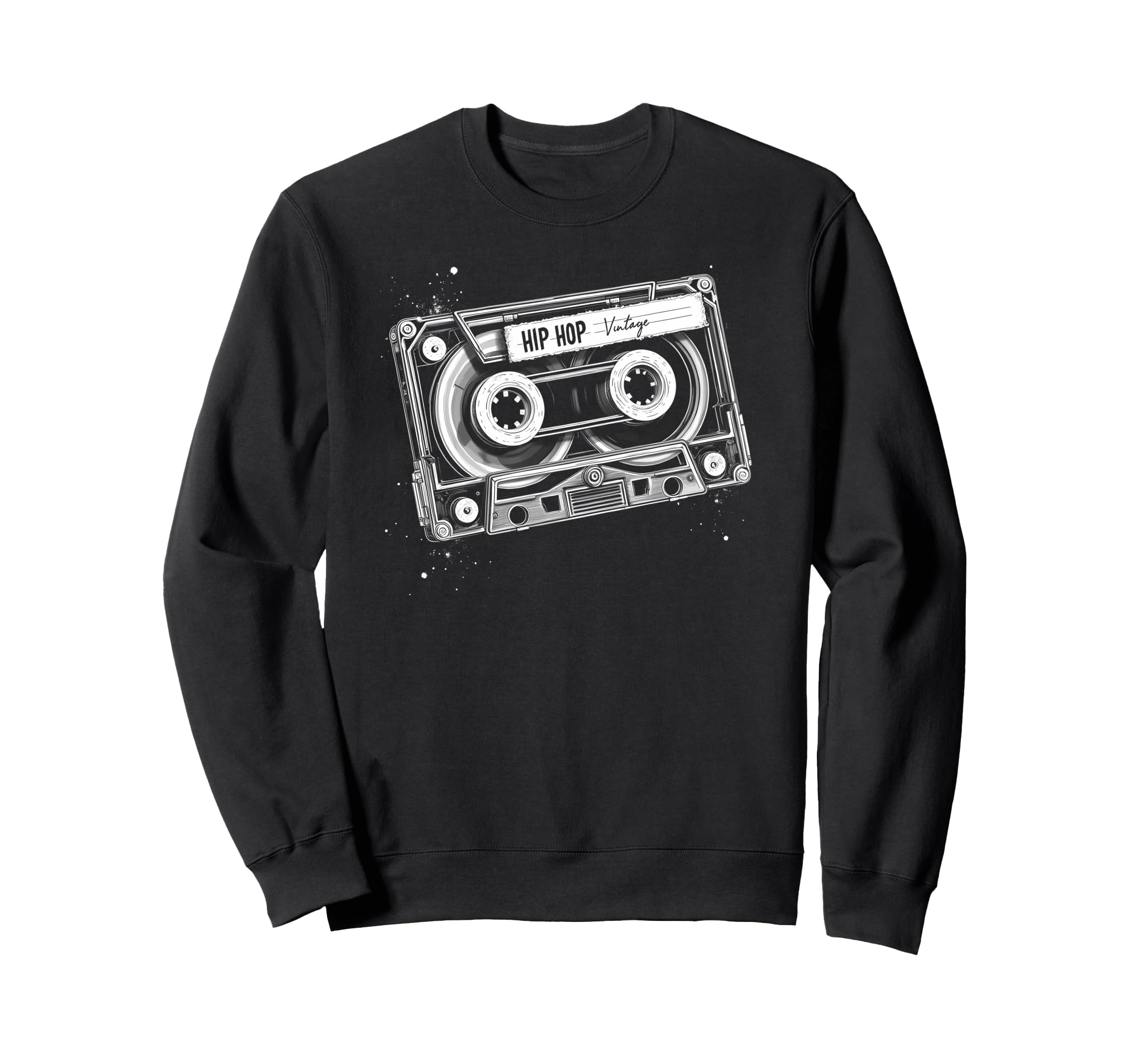 Hip Hop Cassette Tape Sweatshirt - Fun Novelty Design for Adults - T-Shirt, Sweatshirt, Hoodie