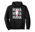 Proud Mama Baseball Lightning Baseball Mom Hoodie - Unique Graphic Unisex - T-Shirt, Sweatshirt, Hoodie