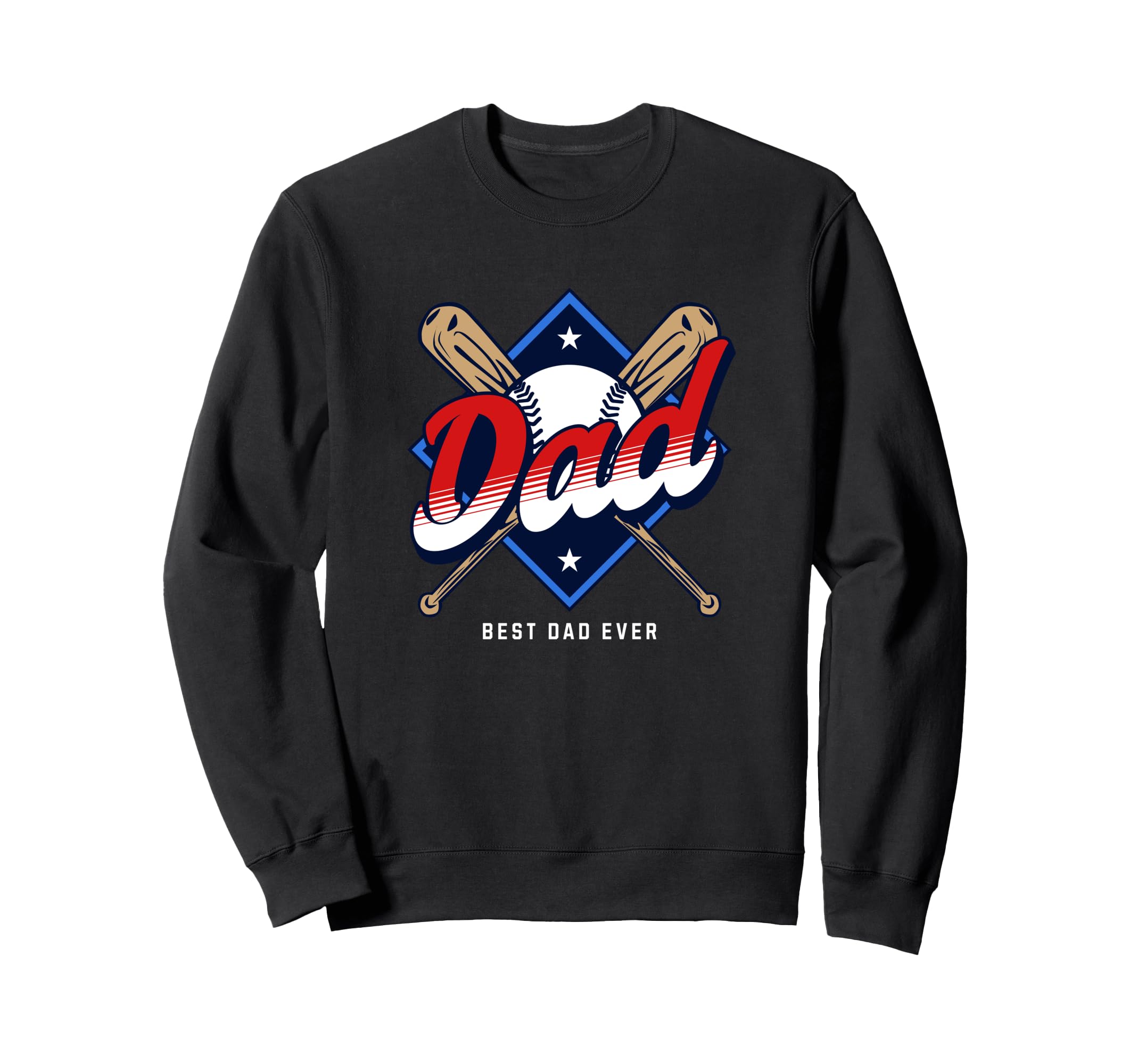 Baseball Dad Mens Baseball Sweatshirt - Trendy Graphic Unisex - T-Shirt, Sweatshirt, Hoodie