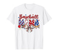 Baseball Mama Patriotic Baseball Mom Bow T-Shirt - Streetwear Style Unisex - T-Shirt, Sweatshirt, Hoodie